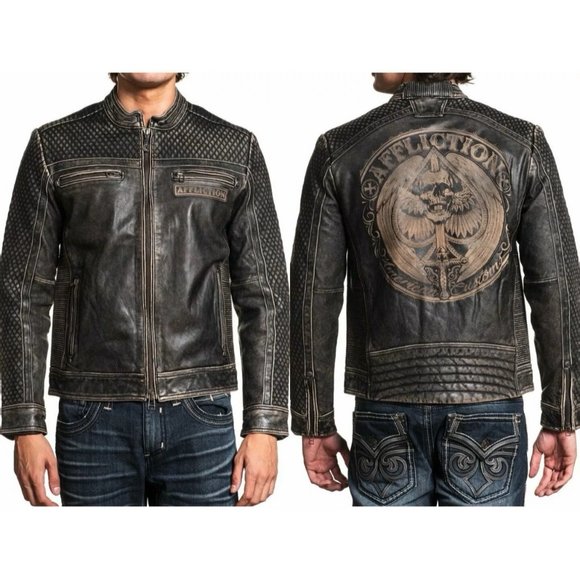 Affliction Other - AFFLICTION Men's Jacket ONYX BLADE LEATHER JACKET